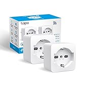 Tapo P105(2-pack) Presa Smart Italiana, WiFi Intelligente Smart Plug, Controllo Vocale, Compatibile con Alexa e Google Home, Controllo Remoto Tramite APP Tapo, Tempo di Preselezione