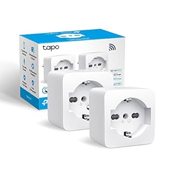 Tapo P105(2-pack) Presa Smart Italiana, WiFi Intelligente Smart Plug, Controllo Vocale, Compatibile con Alexa e Google Home, Controllo Remoto Tramite APP Tapo, Tempo di Preselezione