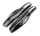 iJDMTOY Gloss Metallic Carbon Fiber Pattern Key Fob Shell for Porsche Cayenne Panamera Macan 911 etc, Exact Fit Smart Remote Case
