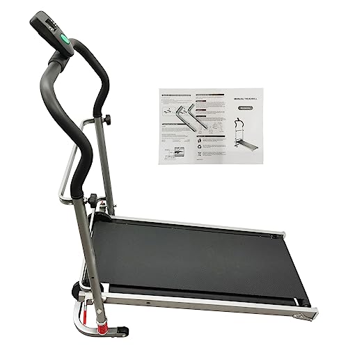 Caminadora manual plegable pequeña para hogar miniatura 5