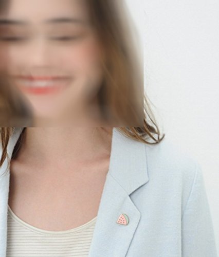 Wolisen 10 PCS Romantic French Brooches Cartoon Fruits and Vegetables Small Pin