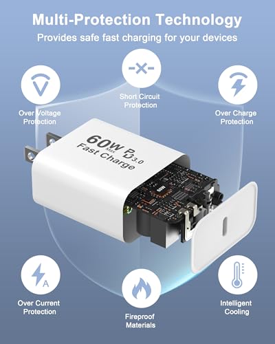 Image of iPhone 17 Pro Max Charger Fast Charging, 40W Dynamic Power Adapter with 60W Max Charger Block & 10FT Long Type C Charging Cable Cord Compatible for iPhone 17 /Air /17 Pro /17 Pro Max /16 15 Pro Max