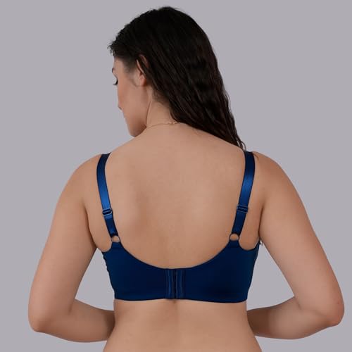 Image of SOIE Women Non Padded Non-Wired Full Coverage Minimizer Lace Bra