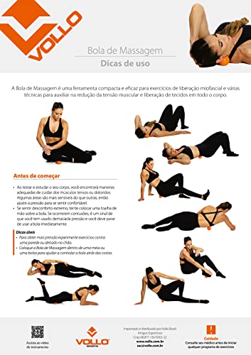 Conjunto com 2 Bolas de Massagem Vollo Sports
