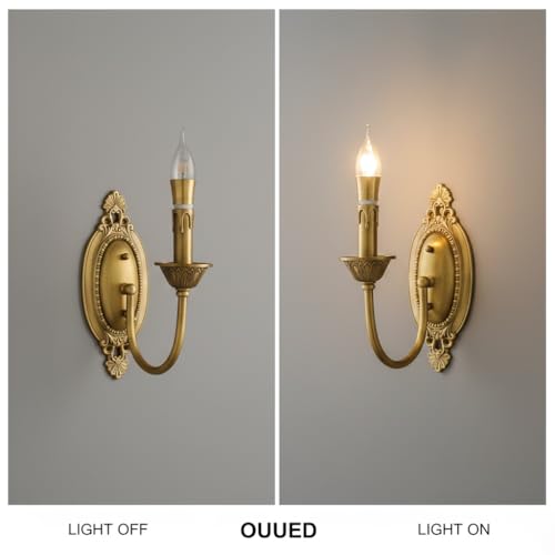 Aplique de pared vintage de latón para crear un dormitorio elegante 7