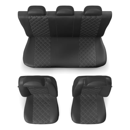 Mossa Coprisedili Compatibili Con Fiat 500X (2014-2024) - Fodere Sedili Auto - Set Coprisedili Auto Universali - PRF-S - 5