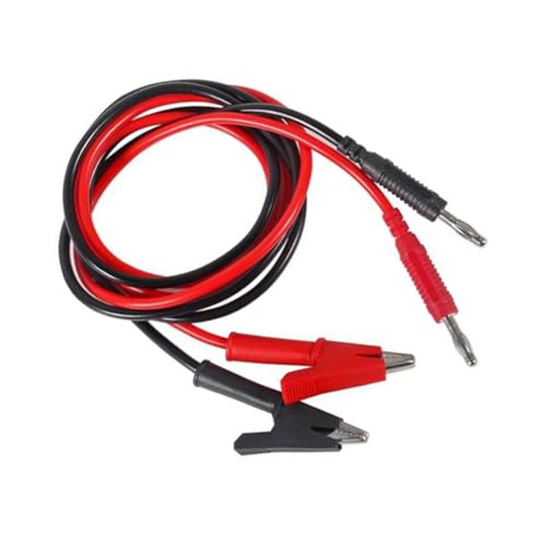 Image of 2pcs 4mm Banana Plug to Alligator Clip Test Lead Wire Cable Set 14AWG Alligator Clip Test Probe Lead Wire Cable 1M