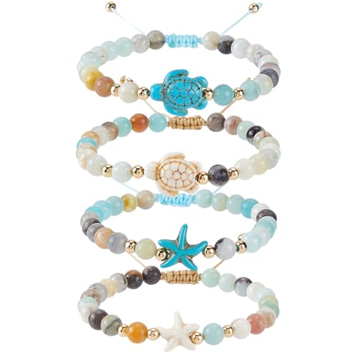 Ensemble bracelets tortue de mer réglables à offrir comme cadeau d'anniversaire - 2