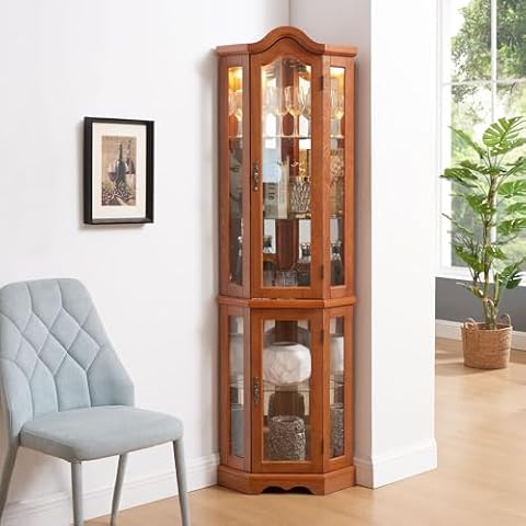 CKEASEAN 70.5" Curio Cabinet Cover