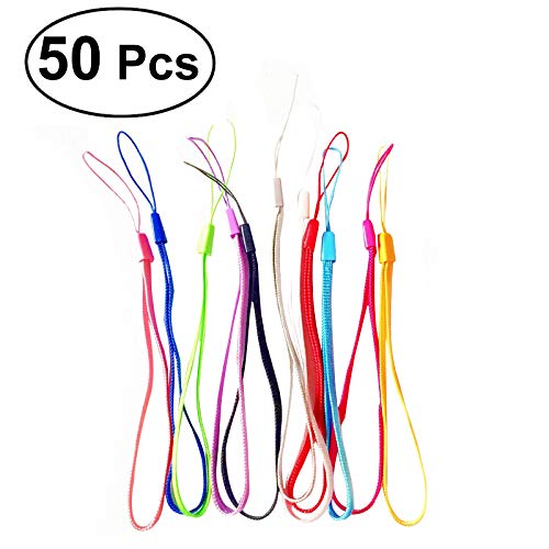 UKCOCO 50 peças de cordões de pulso práticos curtos e coloridos para flash USB, chaves de drives, ch