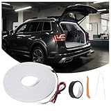 Auto Kofferraumbeleuchtung Led,Dynamische Fließender Kofferraum-lichtstreife, 4 M wasserdichte, hochtemperaturbeständige Flexible Led Kofferraum Lichtstreifen Auto, Pickups,Weißes Licht