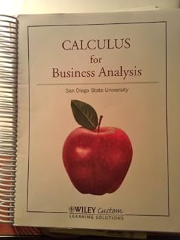 Paperback Calculus for Business Analysis Book