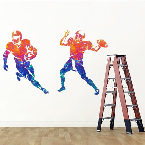 Vinilos Deportivos Watercolor con Jugador de Fútbol miniatura 6