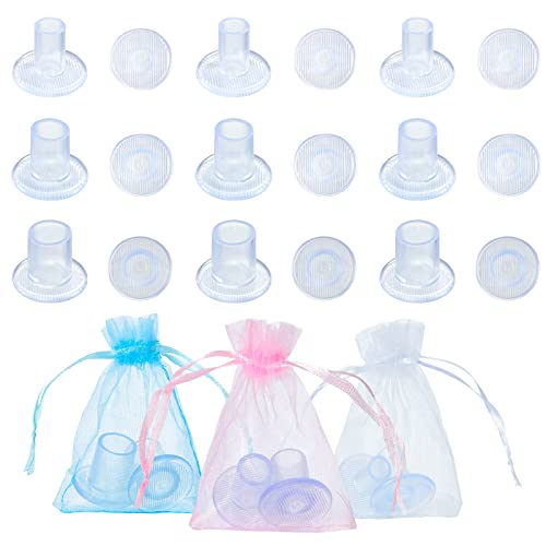 Protectores de tacón alto, 9 pares de protectores de talón de 3 tamaños, protectores de talón para reparación de talón, Clear, Small/Large Cover