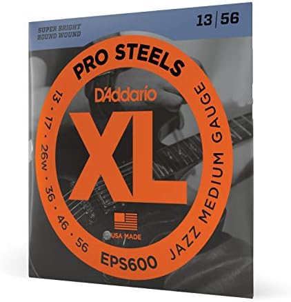 D'Addario Guitar Strings - ProSteels Electric Guitar Strings - Round Wound - Brighter, Crunchier, Increased Sustain - EPS515 - Medium, 11-50