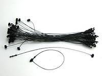 Algopix Similar Product 1 - 5 BLACK Snap Lock Pin Security Loop