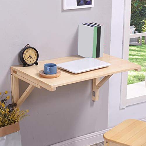 Table murale rabattable et pliante en bois pour bureau à domicile