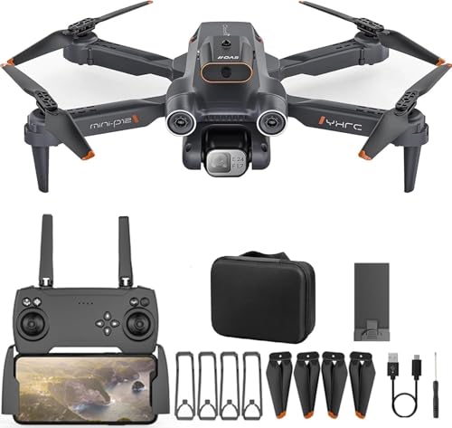 Image of Drone with Dual 4K Camera for Adults | WiFi FPV RC Quadcopter with 1 Batteries | Live Video, Altitude Hold, 360 Flip, Headless Mode, One Key Takeoff & Carry Case DN60