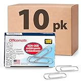 Officemate Giant Non-Skid Paper Clip,  1,000 Clips (10 Boxes of 100 Each) (99915)