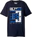 Tommy Hilfiger Denim Men's Big Boys' Short Sleeve Crew Neck Flag Graphic T-Shirt, Swim Navy, Medium (12/14)