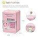 civan ATM Piggy Bank for Kids, Electronic Money Saving Box with Password, Safe Cash Coin Saving Bank Toys for Ages 8-13 3-8 Kids Girls Boys Birthday (Pink)