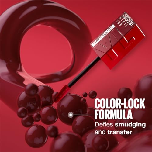 Maybelline Super Stay Vinyl Ink Liquid Lip Color - Highly Pigmented Color and Instant Shine, Sultry, 4.2ml - Image 5