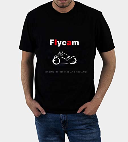 Flycam Sportbike Motorrad Gedruckt Racing of Release and Reliance Men's Funny Cool T-Shirt (XL) Cover