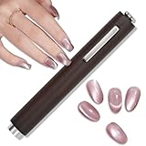 WOKOTO 1Pcs Cylinder Cat Eye Magnet For Nails Designs Magnet For Cat Eye Gel Nail Polish Magnet Wand 3 In 1 Round Long Strip Beads Combination Nail Magnets Nail Art Cat Eye Magnet For Nails