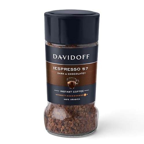 Image of Davidoff Coffee Espresso 57, 45g | 100% Arabica Beans | 11 /12 Intensity | Granules, Glass Bottle | 45g