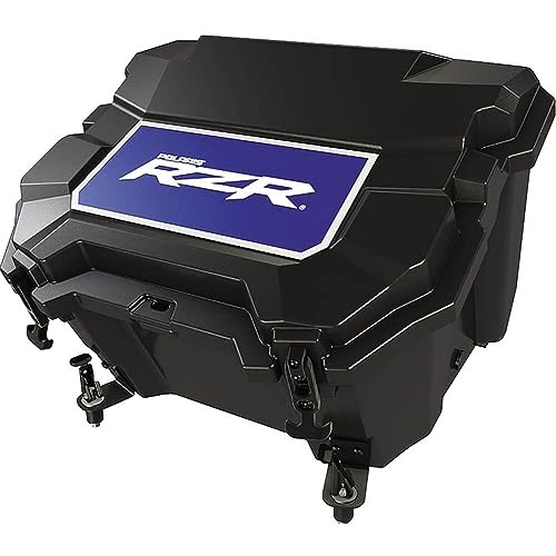 Polaris RZR Lock & Ride Rear Hard Insulated Cooler Box, 48 Quart, Black, for Specific XP & XP 4 1000, Turbo S, Turbo S 4 Models and More, Locking Lid, 48 Hour Ice Retention - 2881555