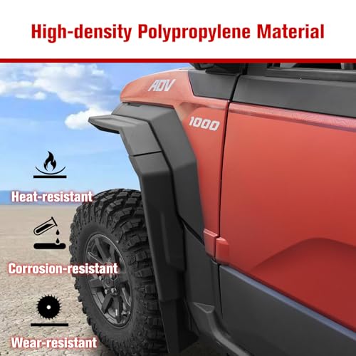 Image of Fender Flares for 2024 Polaris Xpedition XP /ADV, Full Coverage Front & Rear Extended Mud Guards Mud Flaps for Polaris Xpedition XP /XP 5 /ADV /ADV 5 2024+ Accessories (Replace #2890638)