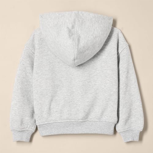 Amazon Essentials Unisex Toddlers' Oversized Drop Shoulder Hoodie, Light Grey Heather, 3T