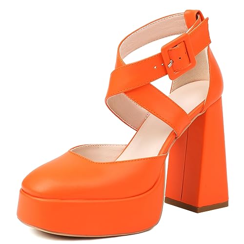 Mode orange au féminin : exprimez votre audace avec les sandales plateforme Lizoleor