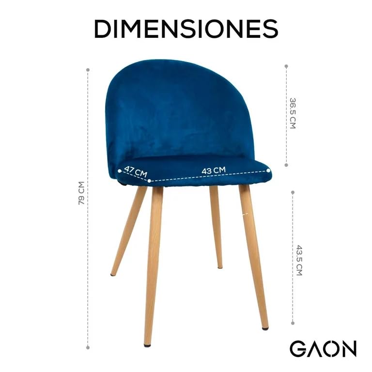 La Mejor Selección de Silla velvet al mejor precio. 30 Imagen adicional