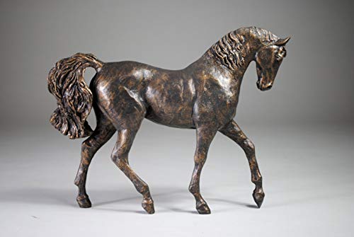 Image of Horse Sculpture, Gift for Horse Lover, Fine Art Horse Sculpture, Limited Edition of 50, Handmade in the UK by artist April Young, Bronze Horse Sculpture, Bronze Horse Garden Sculpture, Horse Ornament