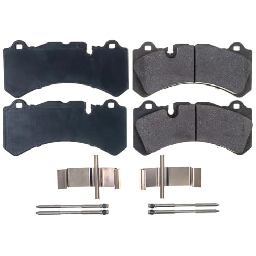 Image of PowerStop Front Brake Pads for Volvo S60 2015-18 | Volvo V60 2015-17 - Z17 Ceramic Brake Pads with Installation Hardware, 17-1819
