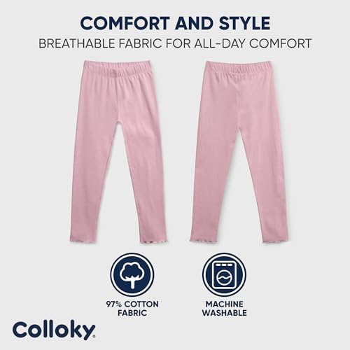 Cozy & Soft Leggings for Little Girls and Toddlers - Premium Warm Joggers Designed for Outdoor Casual Wear4