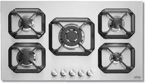 Lofra hls9 a0 Built-in Gas Hob Stainless Steel – Plate (Built-in, Gas Hob, Stainless Steel, Stainless Steel, Cast Iron, Medium)