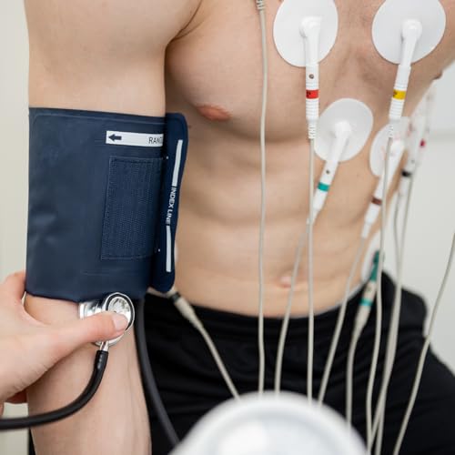 TIGA-MED EKG Elektroden Einweg – Ag/AgCl Solid Gel, Druckknopf-Anschluss (Snap), hautfreundlich & latexfrei, 100 Stück (2×50), Ø 43 mm, Made in EU