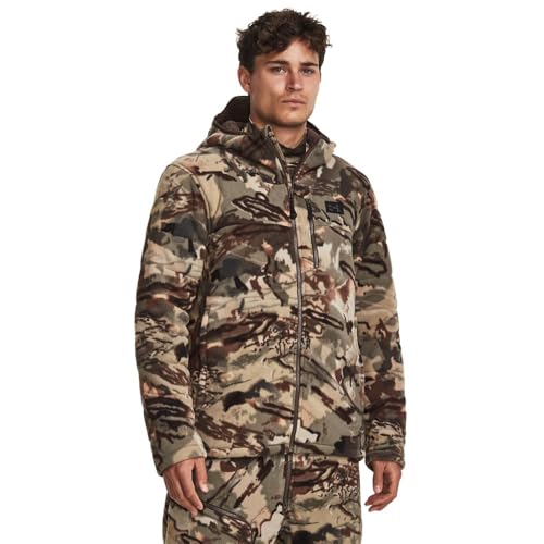 Under Armour Mens Rut Windproof Jacket | Silent Microfleece with