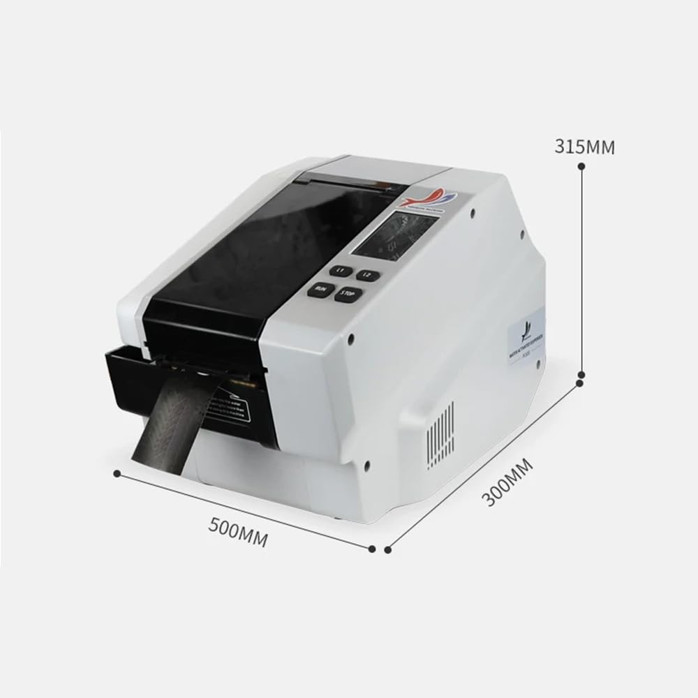 Dispenser Automatico di Nastro attivato dall'acqua, Macchina per Nastro gommato Kraft Touch Screen con 12 preimpostazioni e Serbatoio da 1350 ml