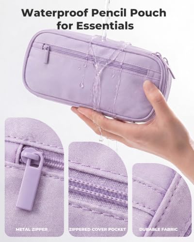 Image of WEMATE Pencil Case, Large Storage Organizer, Makeup Bag, Teacher Must - have, Big Pencil Pouch, Marker Case for College