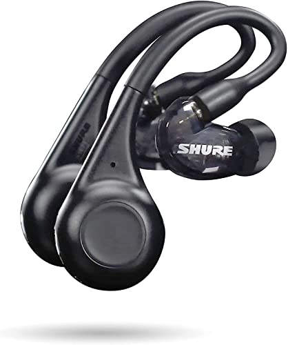 Shure AONIC 215 TW2 True Wireless Sound isoliert Ohrhörer mit Bluetooth 5-Technologie, Premium-Audio mit tiefem Bass, Over-The-Ohr, 32-Stunden-Akkulaufzeit (Gen 2)-Schwarz