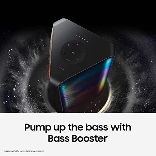 Image of Samsung 240 W {MX-ST50B /XL} Sound Tower High Power Audio, Bi-Directional Sound, Built-in Battery, Water Resistant, Party Lights, Bluetooth Multi-Connection and Bass Booster 2022 Model (Black)