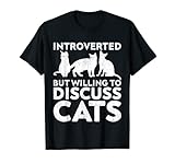Photo Gallery introverso ma disposto a discutere dei gatti vintage amante dei gatti maglietta Photo Gallery introverso ma disposto a discutere dei gatti vintage amante dei gatti maglietta