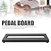 Guitar Pedal Board Effect Pedal Board Aluminum Alloy,Accommodate Up to 5 Pedals for Guitarists,Sandblasted Surface,15 x 5.7in,Carrying Bag Included with Tape