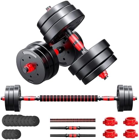 Mancuernas Ajustables 20kg/30kg, Juego de Pesas y Mancuernas 2 en...