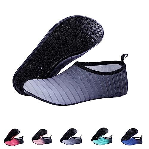 Sfit Badeschuhe Damen Farbverlauf Wasserschuhe Herren Dicke Sohle...