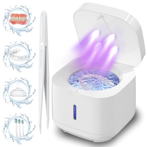 Ultrasonic Dental Retainer & Appliance Cleaner (White)