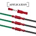 Hilitchi 50Pairs Insulated Male Female Bullet Quick Splice Wire Terminals Wire Crimp Connectors (Red, 22-16 Gauge)